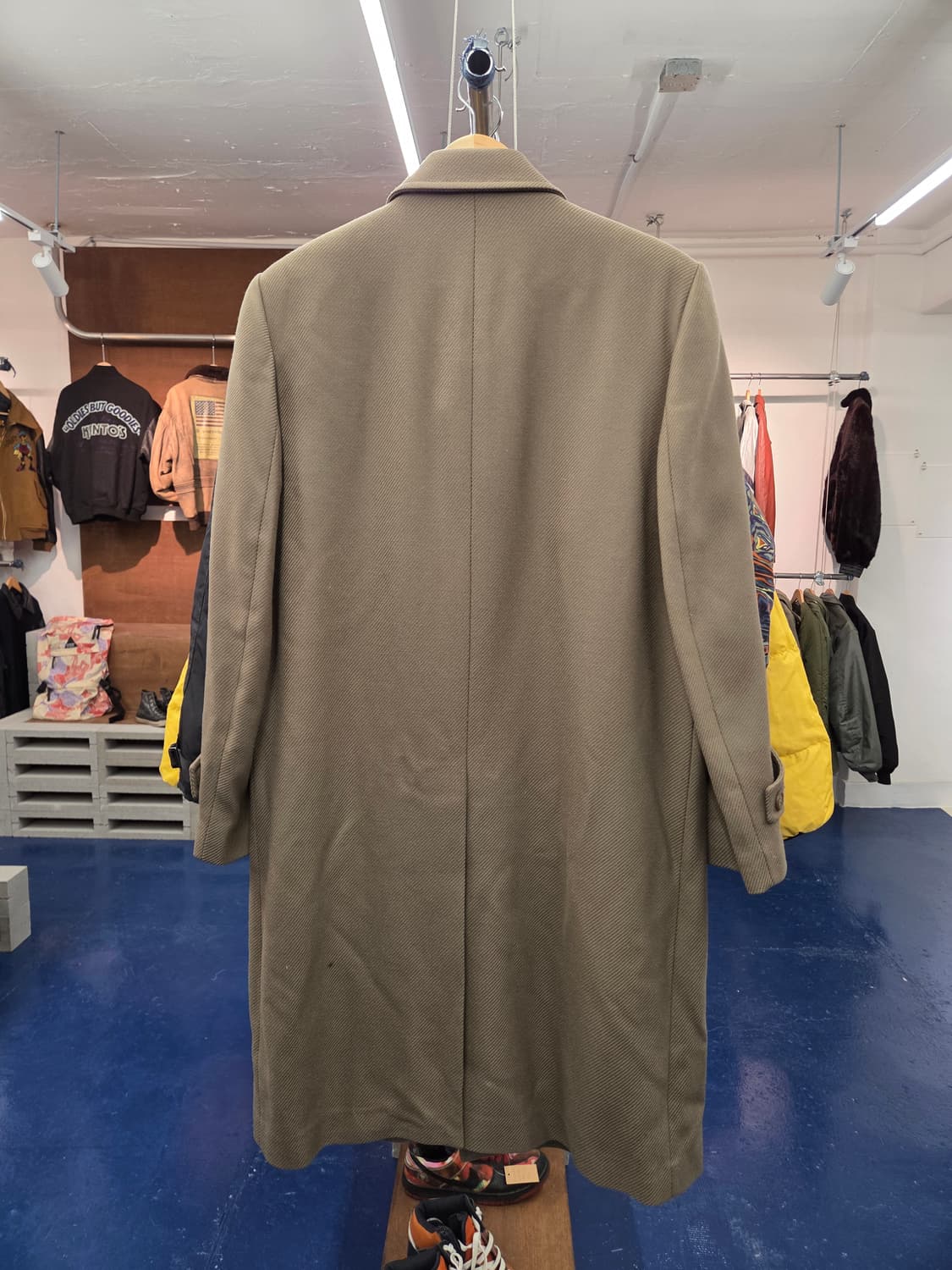 2000s YSL 입생로랑 베이지 롱 코트 상품이미지5