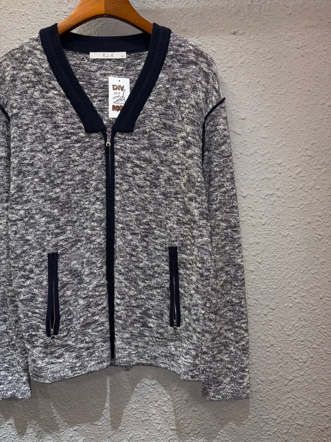 지오송지오 니트 풀집업 상품이미지4