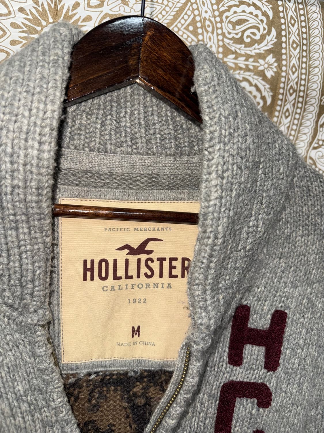 홀리스터 빈티지 숄카라 니트집업 자켓  상품이미지5