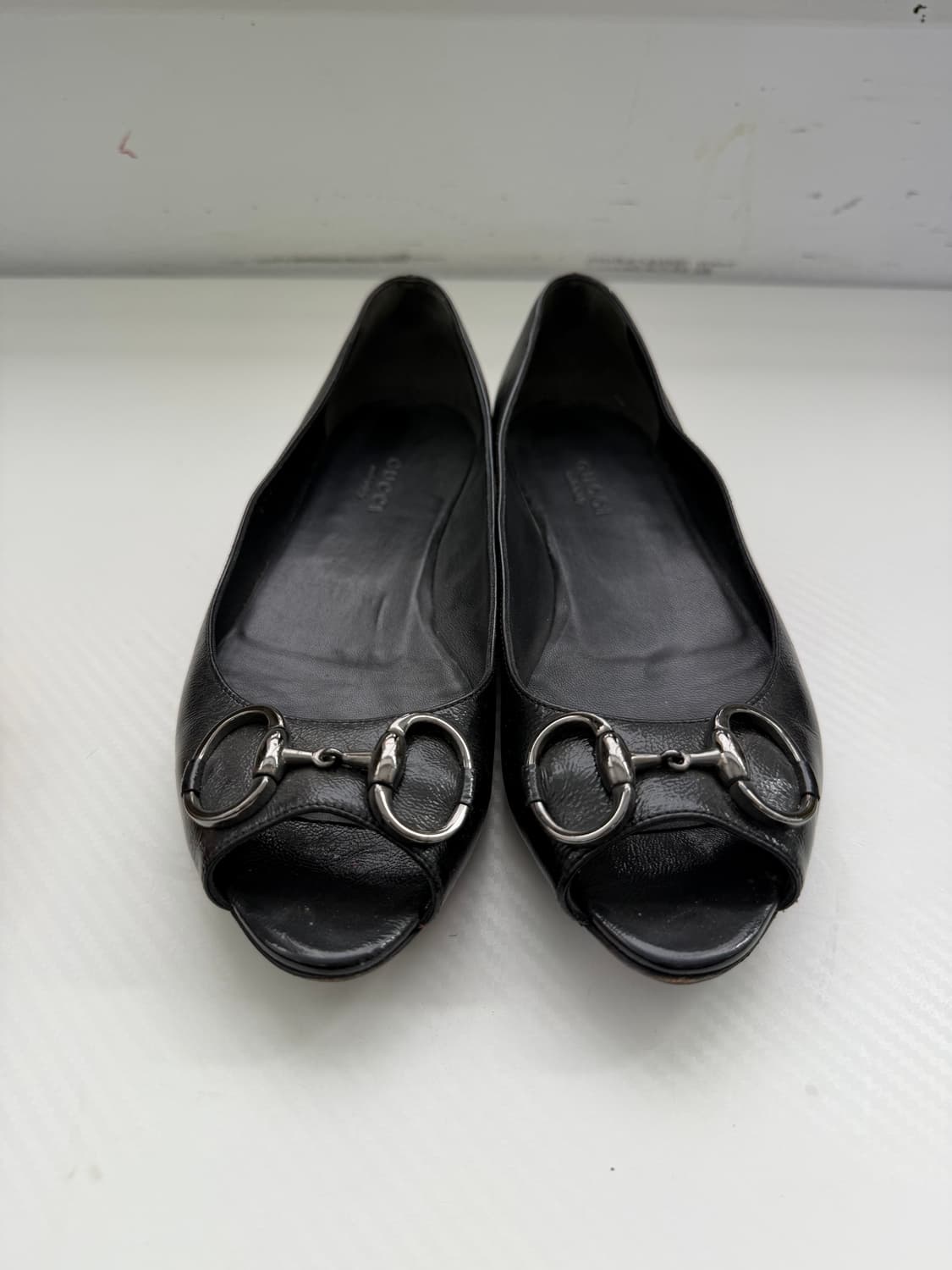 정품) 구찌 홀스빗 블랙 여성 플랫슈즈 36 상품이미지1