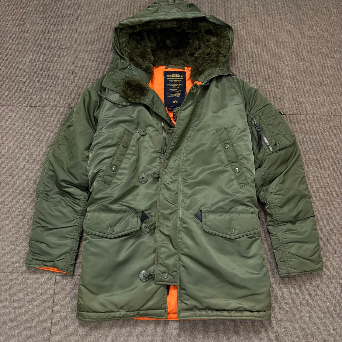 알파인더스트리 n3b 야상파카 xs 상품이미지1