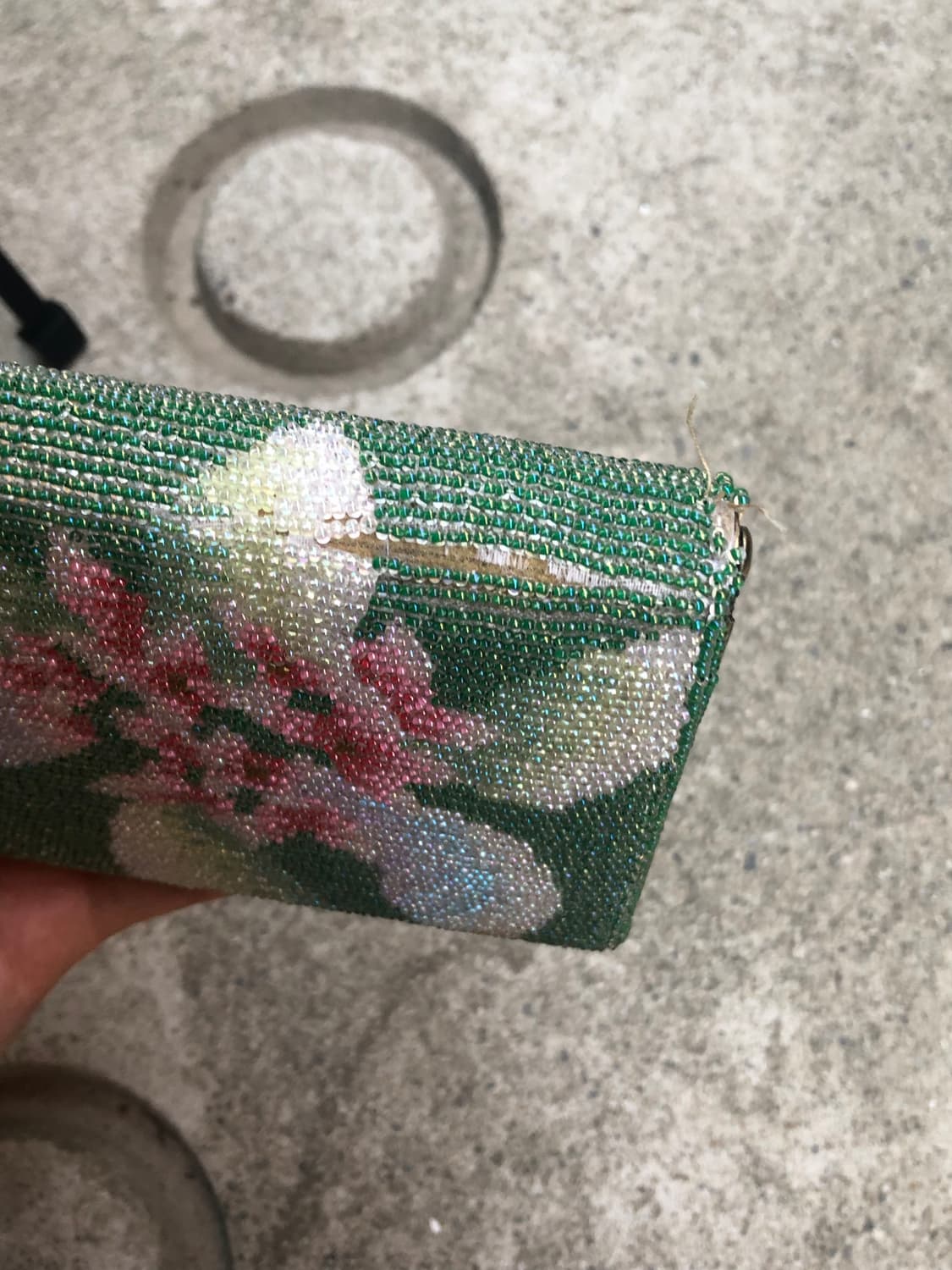 green floral beaded long wallet 상품이미지6