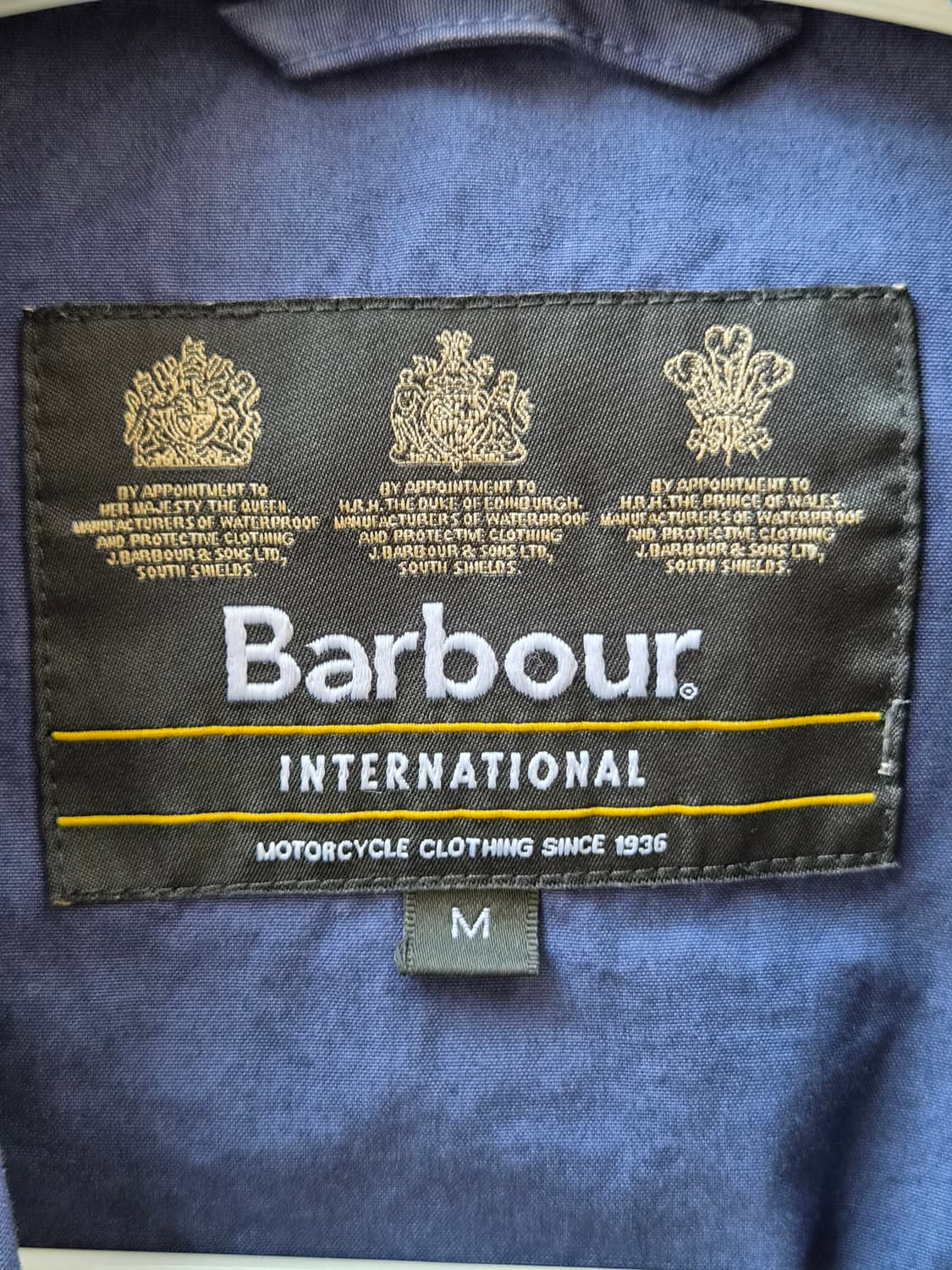 바버 인터내셔널 A7 자켓 워시드 블루 M size 상품이미지3