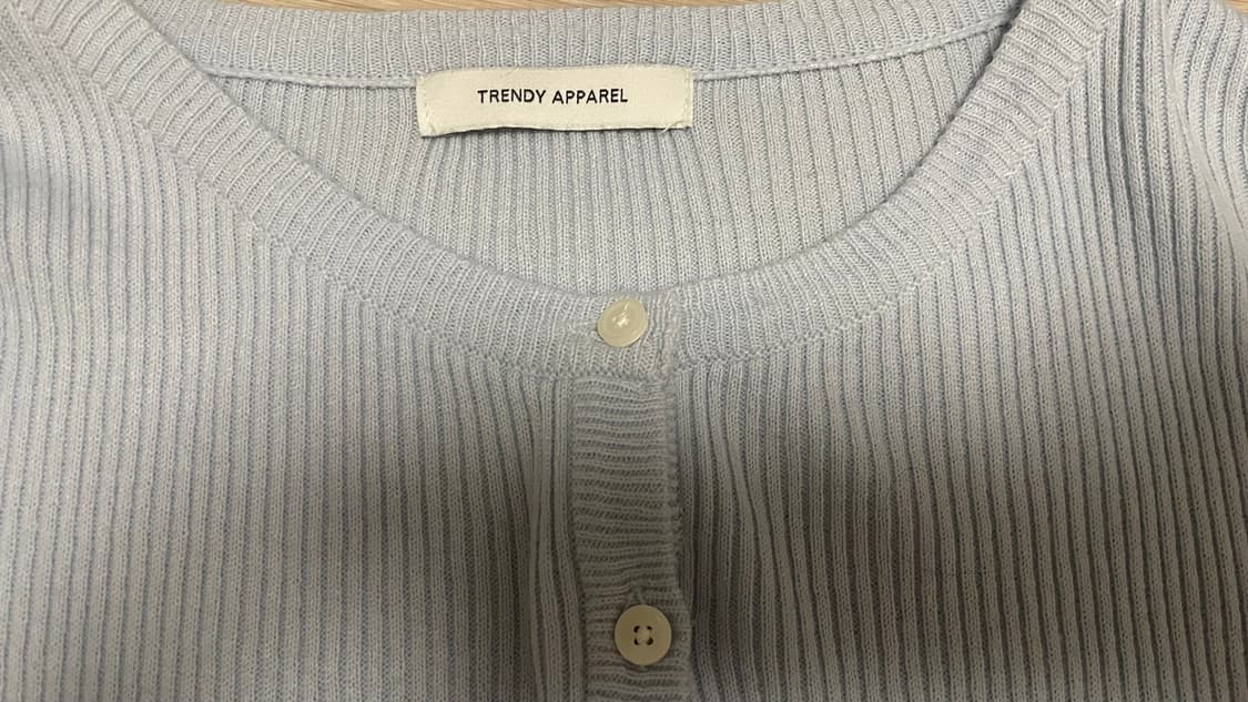 하늘색 니트 가디건 상품이미지4