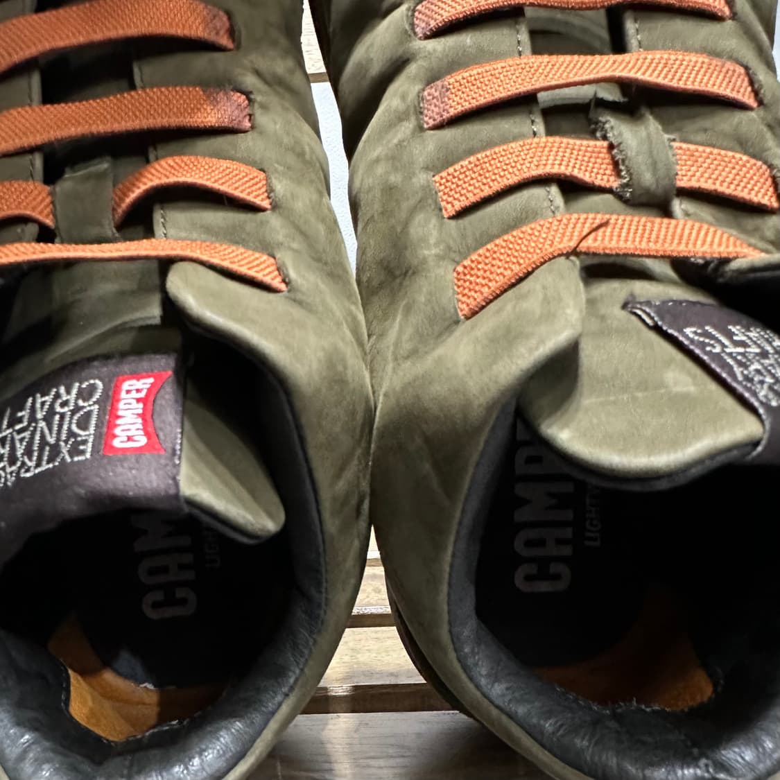 EU42) 265-270 캠퍼 운동화 남성 남자 신발 비틀 스웨이드 카키 상품이미지8