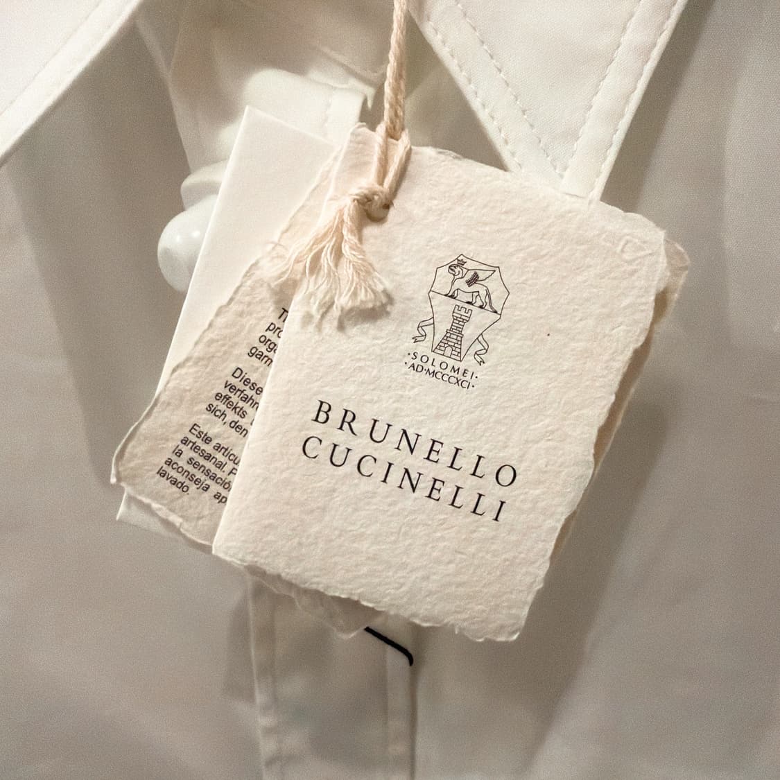 (정품/새상품) 브루넬로 쿠치넬리 여성 화이트 셔츠 상품이미지5