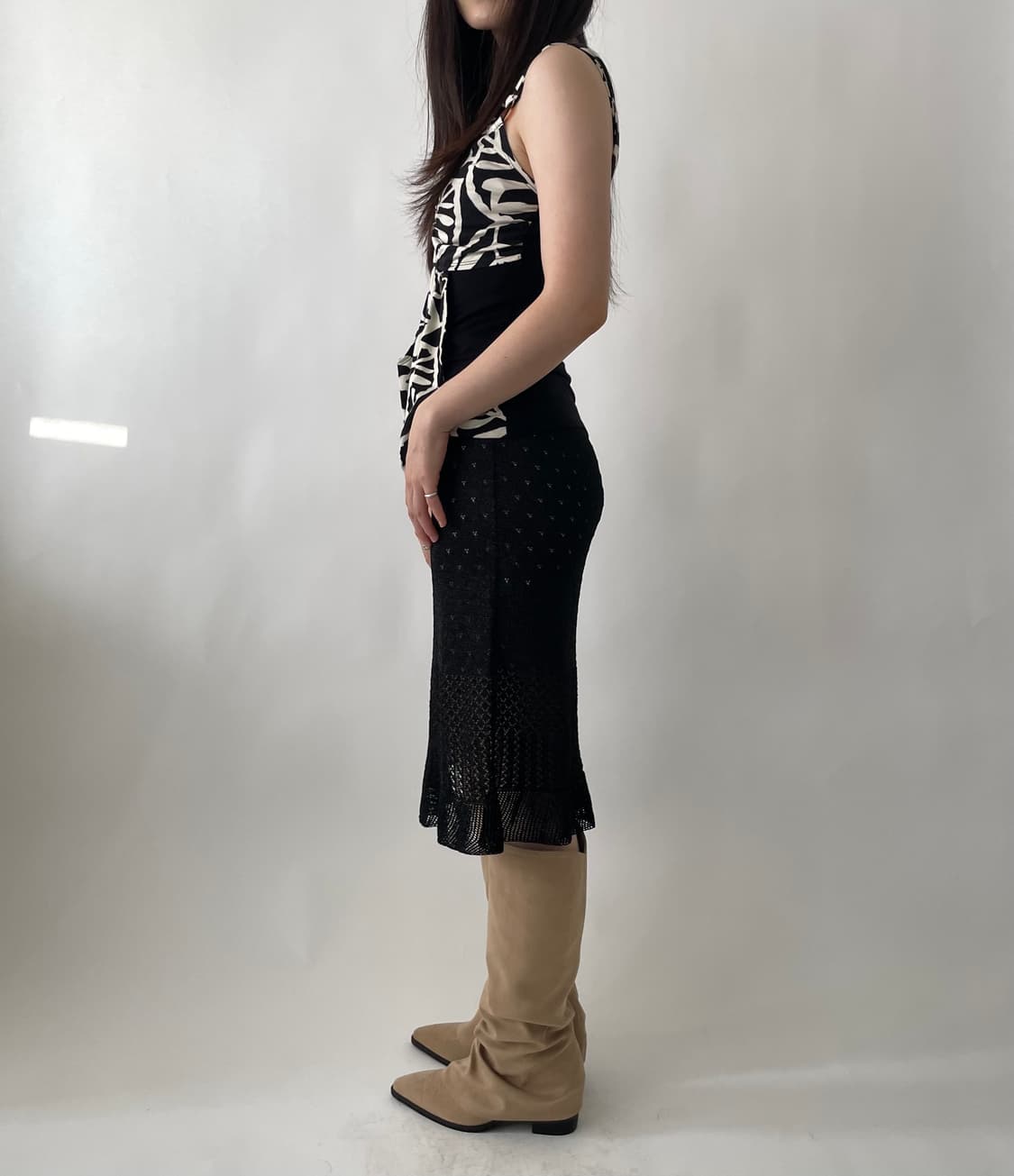 VINTAGE punching knit skirt 상품이미지10