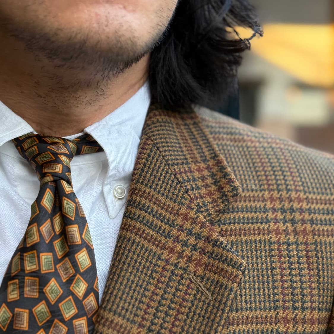 갤럭시 글렌 체크 울 자켓 103-105 상품이미지8