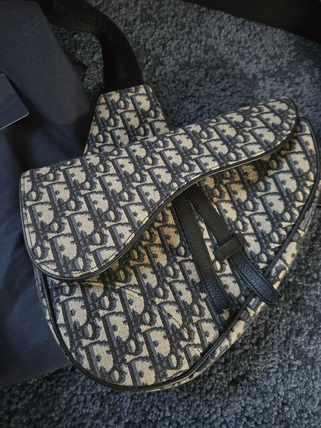 디올 오블리크 자카드 새들백 풀세트 상품이미지3