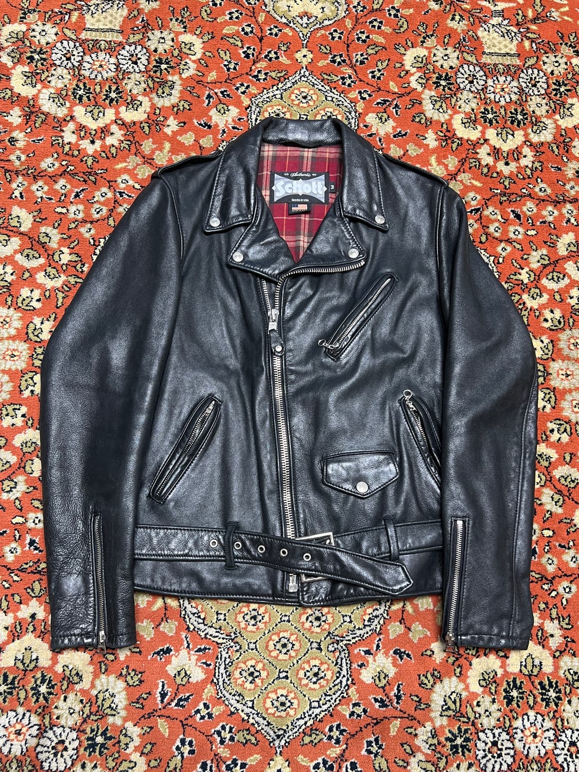 쇼트 schott 626 가죽 라이더 자켓  M 상품이미지1