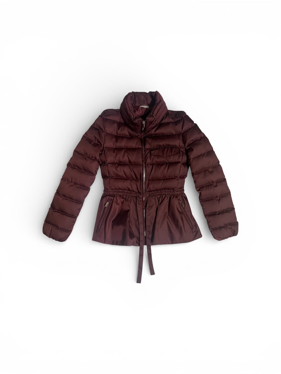 38) 미우미우 버건디 다운 숏 패딩 점퍼 자켓 상품이미지1