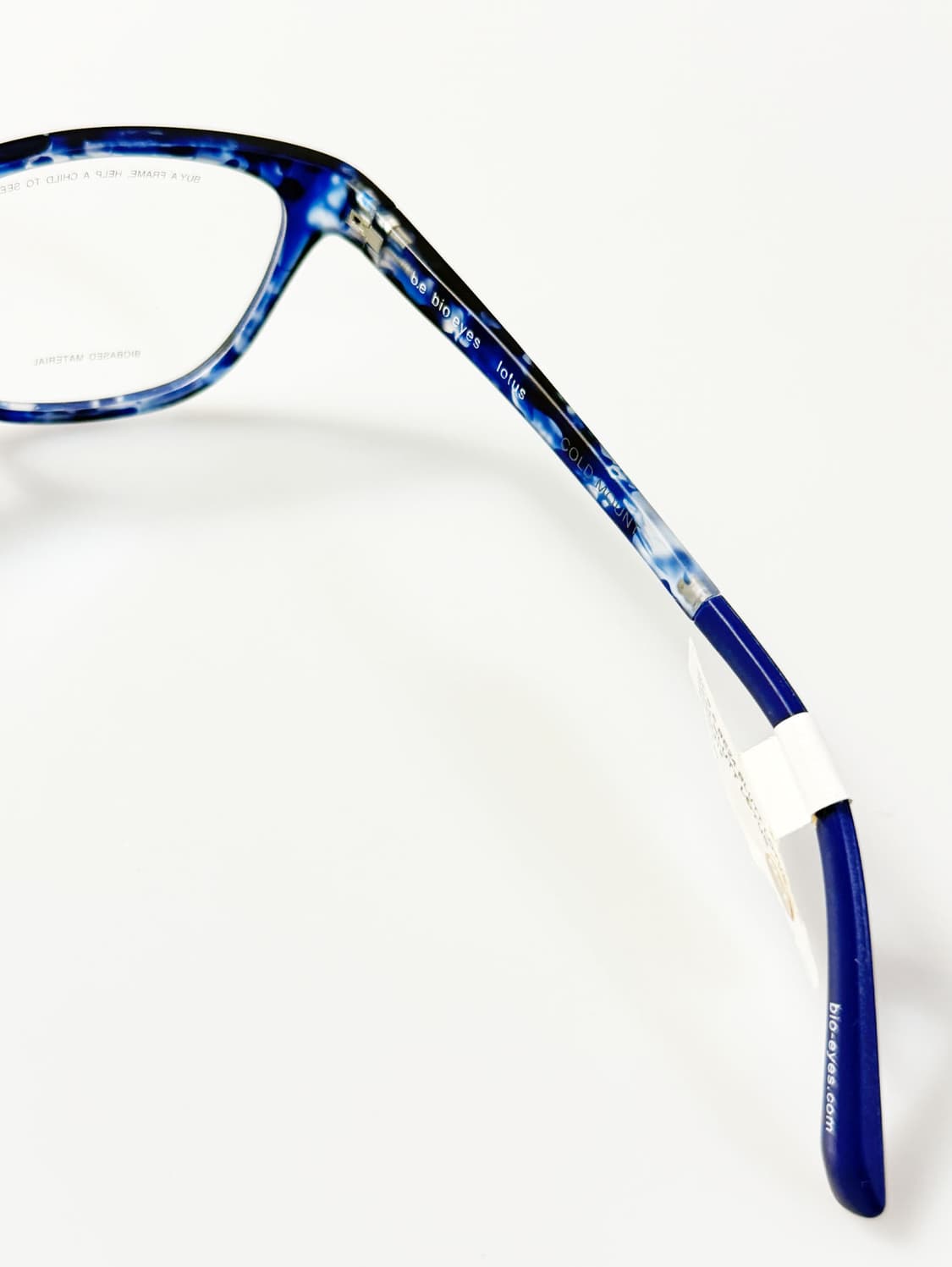 BIO EYES 블루 마블 뿔테 스퀘어 프레임 빈티지 안경 상품이미지6