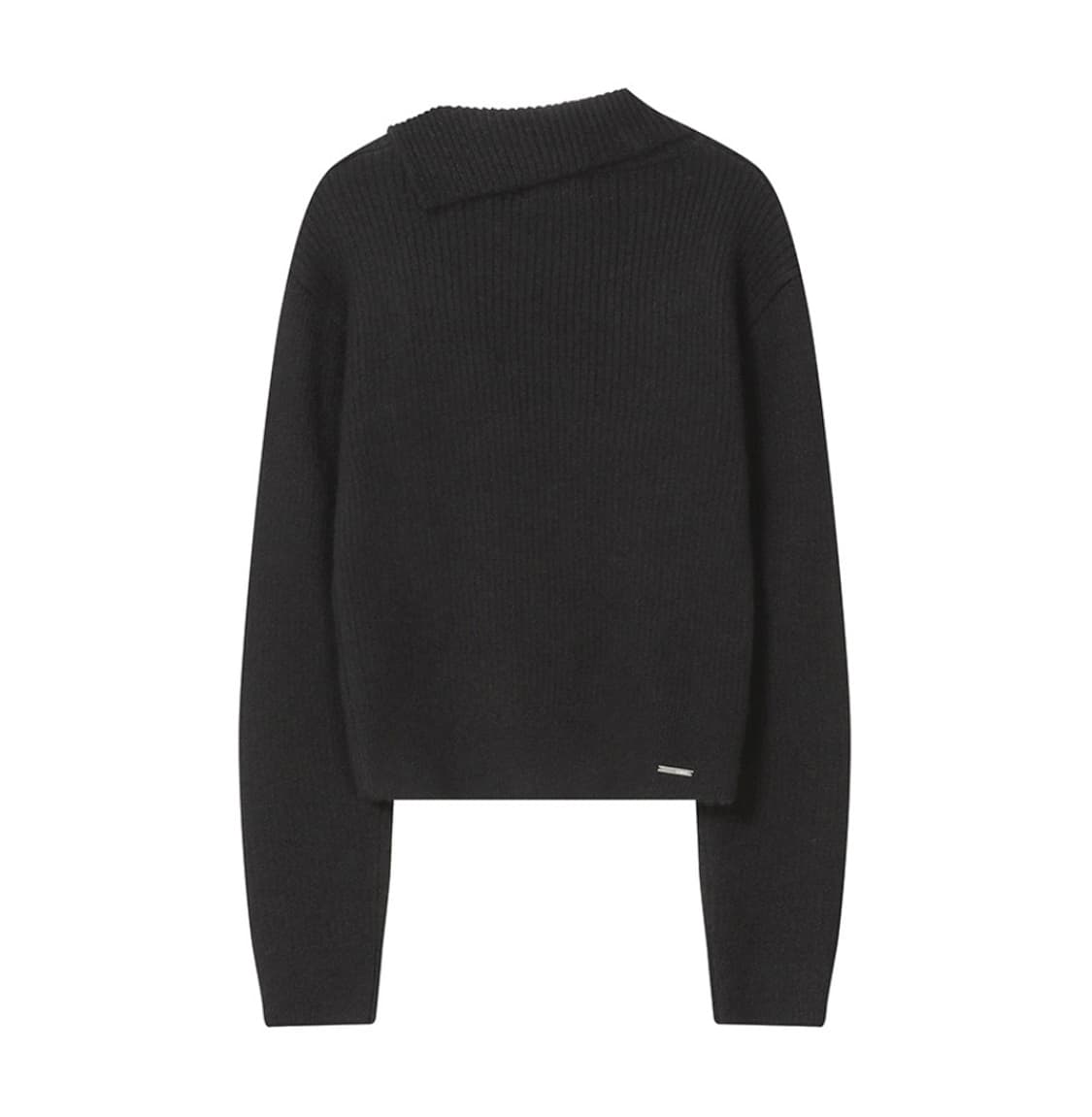 Side button knit BLACK 상품이미지2