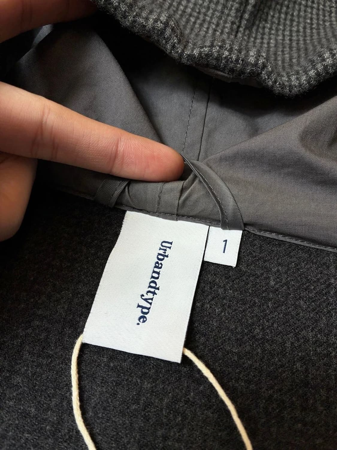 어반디타입 시티보이 오버핏 체크 후드 자켓 PN6322    상품이미지6