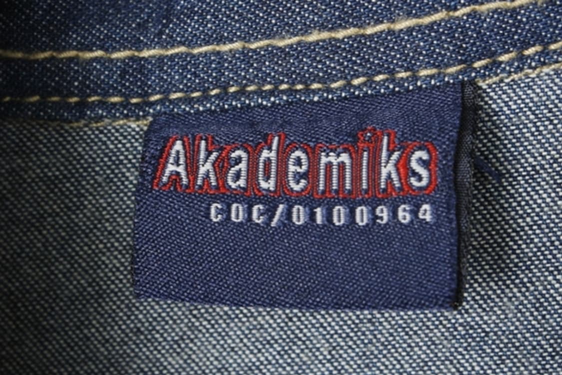 AKADEMIKS 아카데믹스 빅 자수 올드스쿨 데님 자켓 MAN_L  상품이미지2