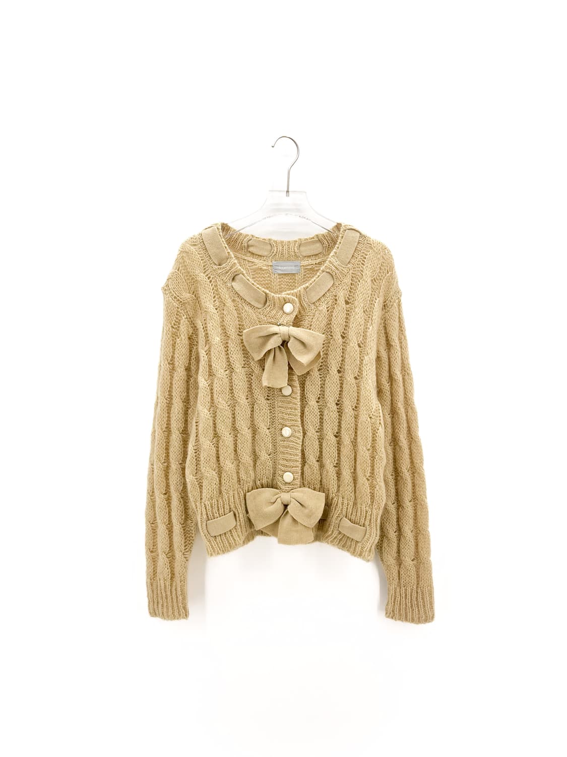 빈티지 리본 울 블렌드 가디건 상품이미지4