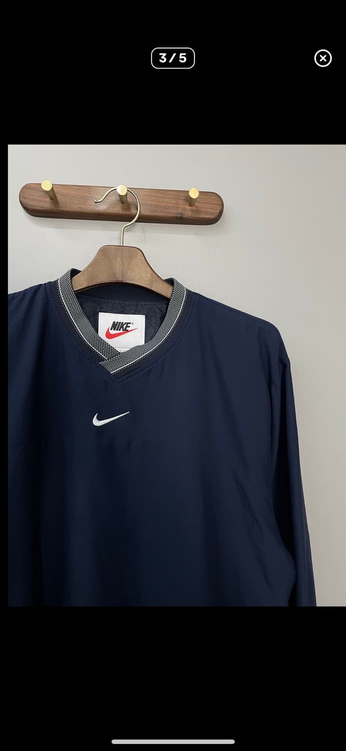 나이키 올드스쿨 네이비 브이넥 웜업 A2811 상품이미지3