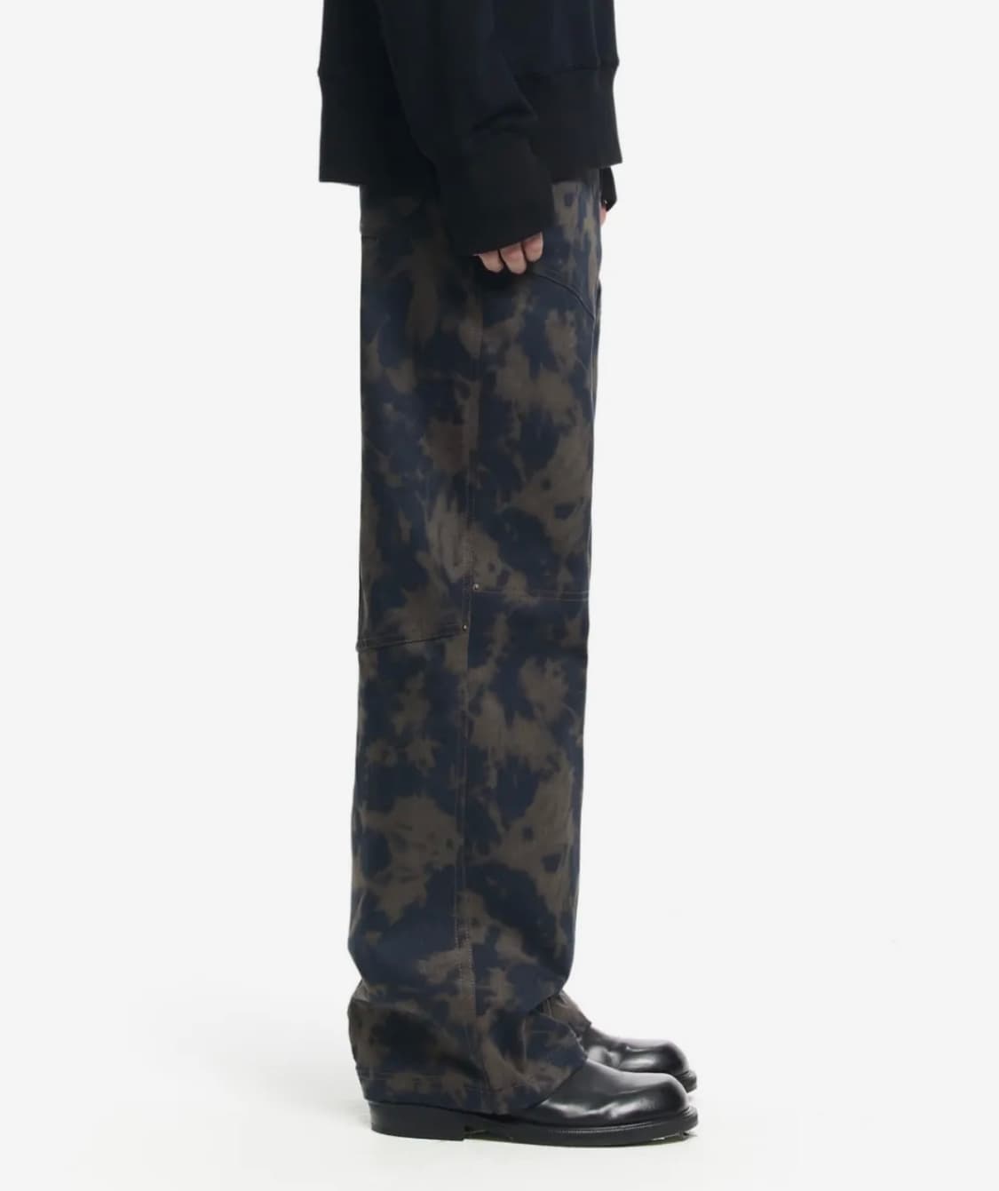 HAZY STAIN WIDE PANTS NAVY (48) 상품이미지3
