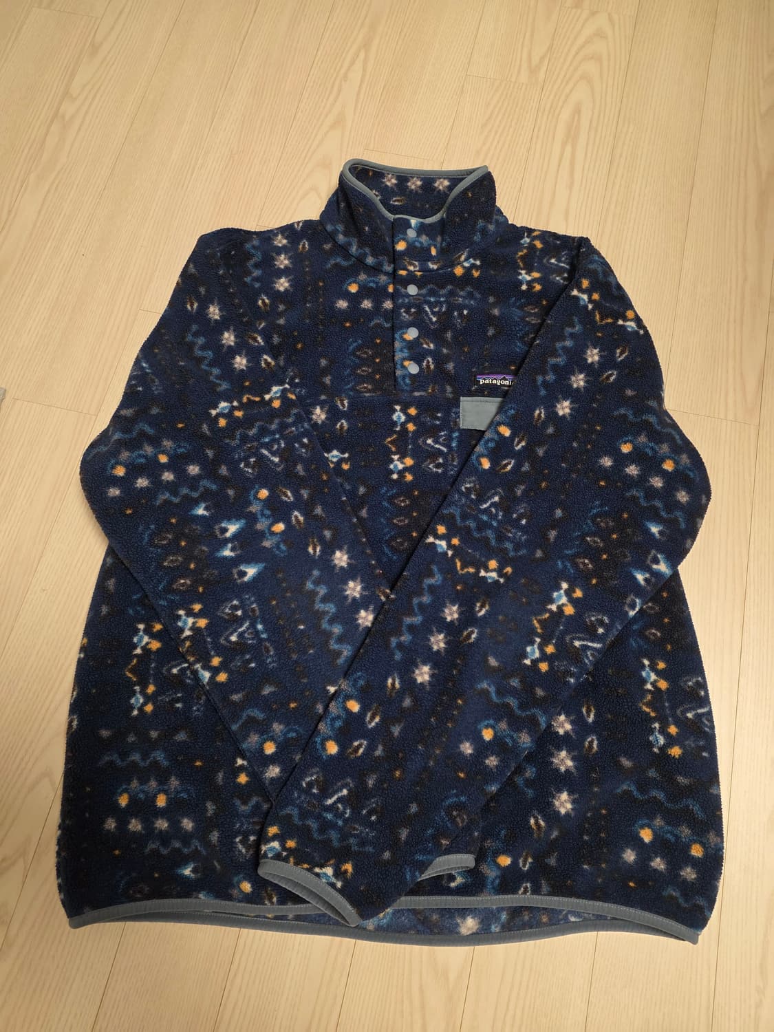 파타고니아 신칠라 라이트웨이트 원더링우드/타이드풀블루 맨 L 상품이미지1