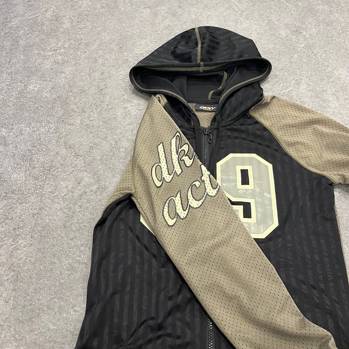 dkny y2k 딱붙 매쉬 후드 져기 추천 상품이미지2