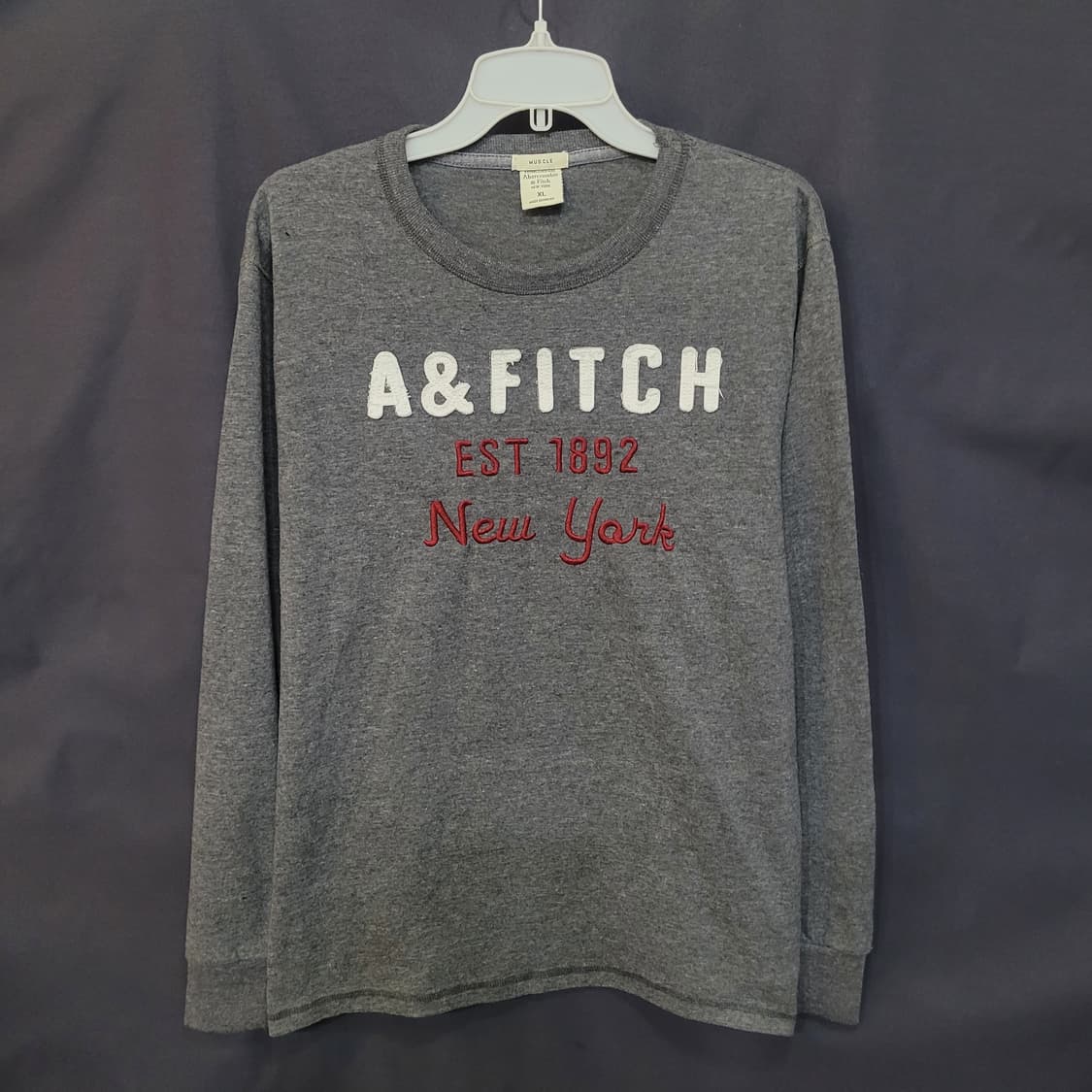 Abercrombie 아베크롬비 빈티지 빅로고 셔츠  상품이미지5