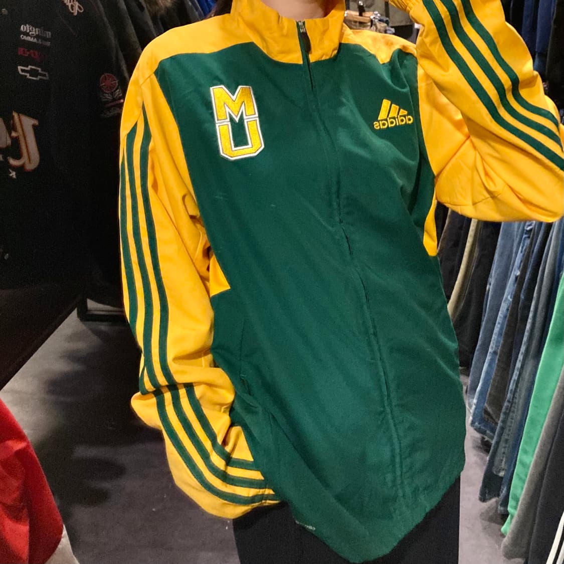 [IM]아디다스 바람막이 그린 옐로우 상품이미지3