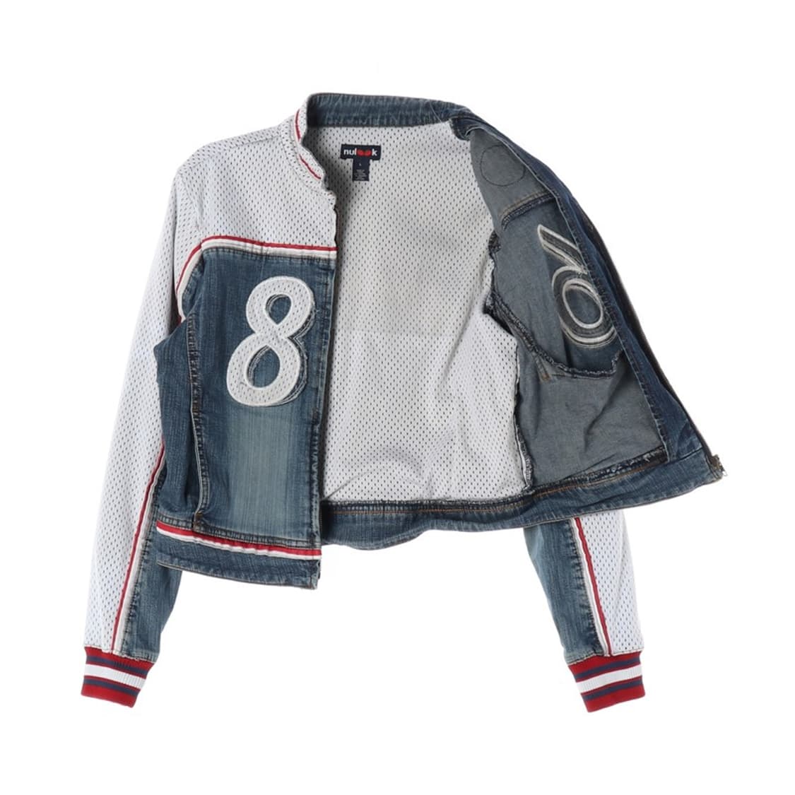 NULOOK Y2K 메쉬 데님 자켓 L 상품이미지2