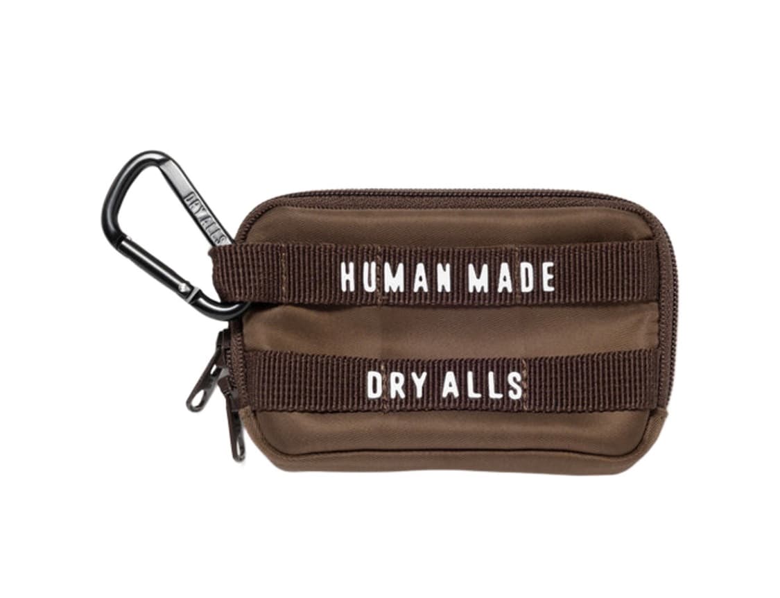 휴먼 메이드 밀리터리 카드 케이스 브라운 동전 지갑 파우치 키링 상품이미지1