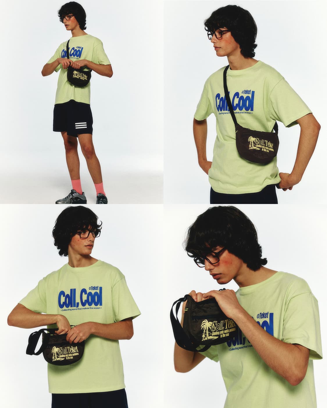 TEKET 테켓 브라운 썸머 아워스 나일론 크로스백 가방 상품이미지4