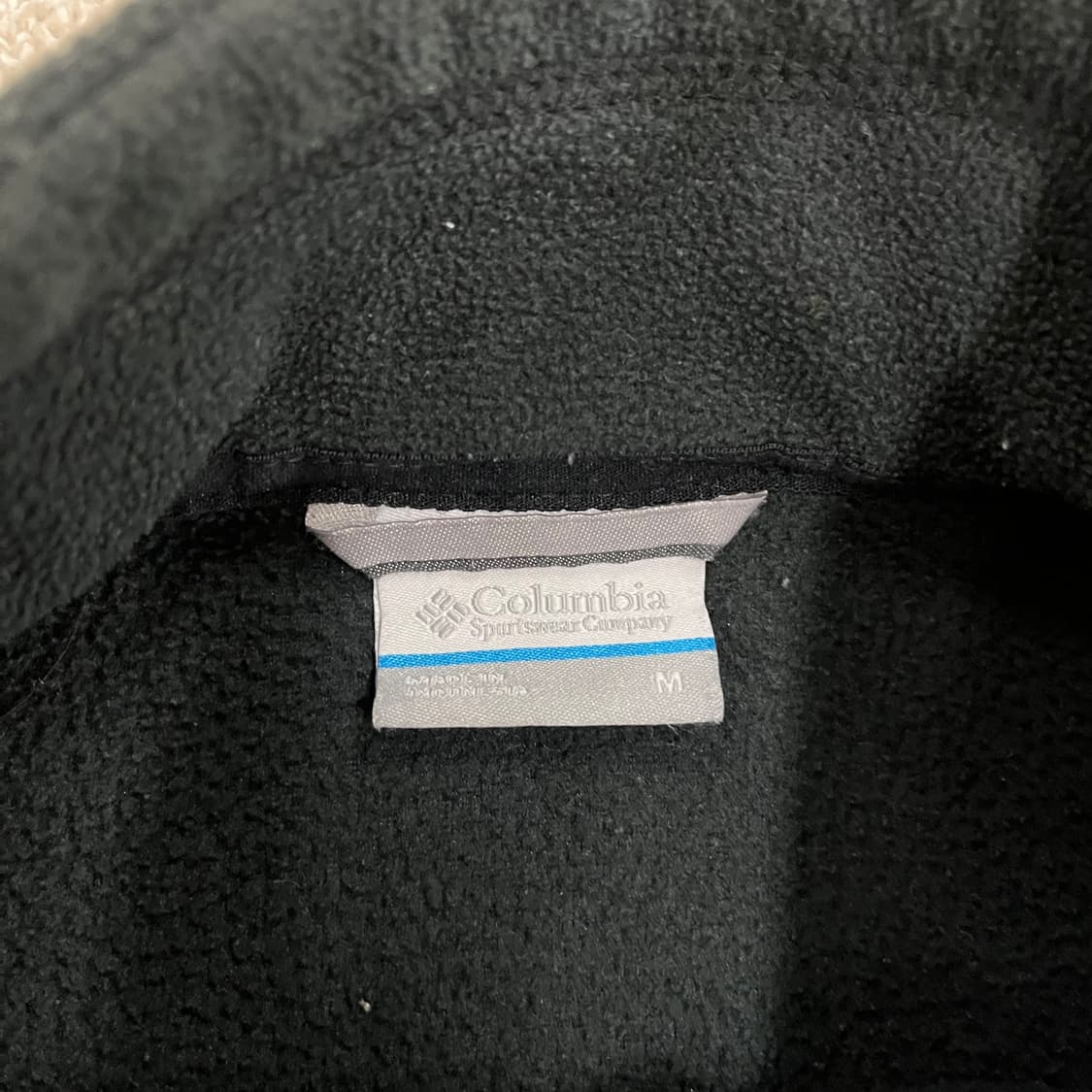 M 콜롬비아 블랙 플리스 집업 자켓 0128M 상품이미지2