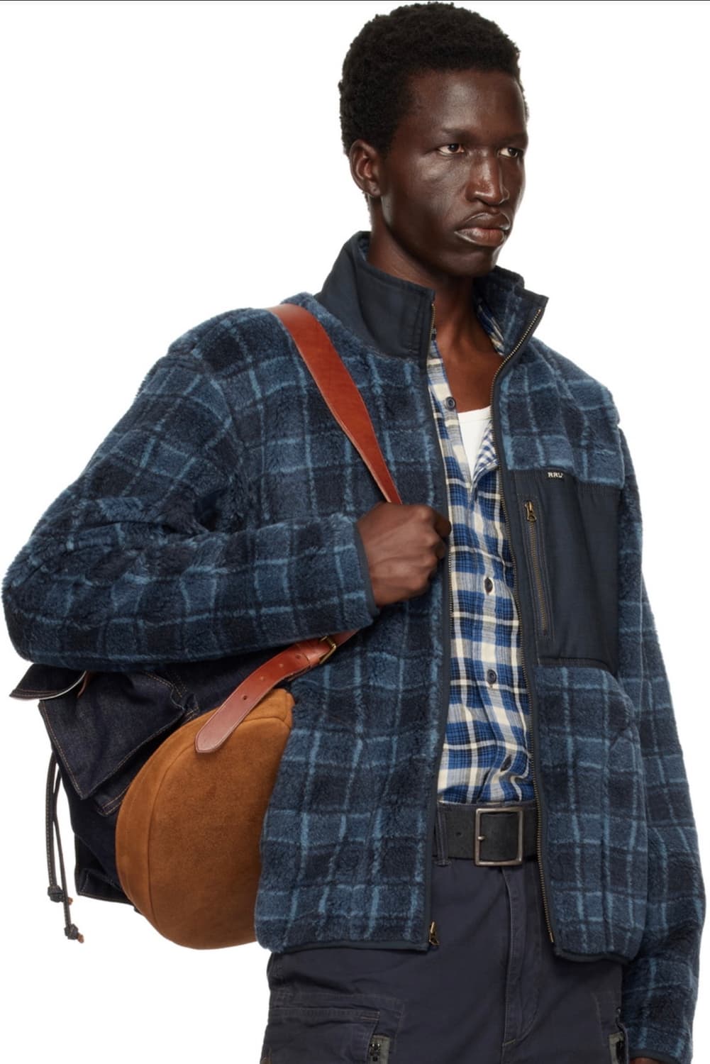 L)RRL 더블알엘 플래드 울 블렌드 플리스 자켓 상품이미지1
