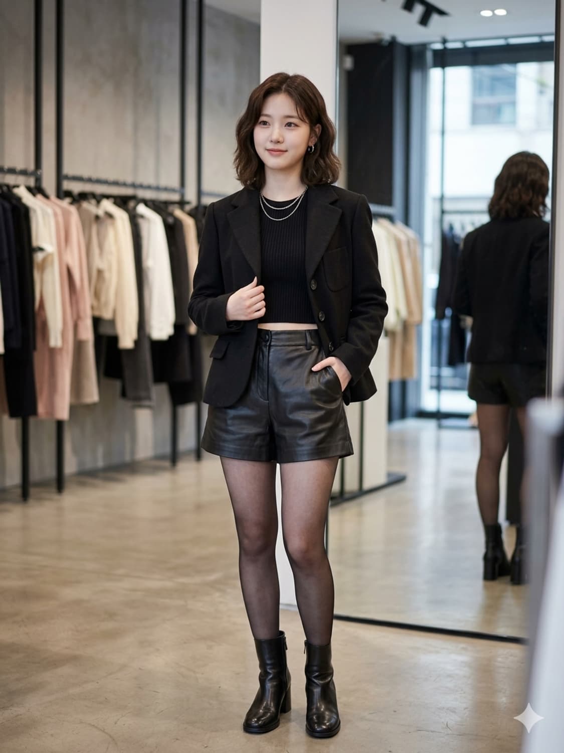 칼라거펠트 파리(KARL LAGERFELD) 블랙 울 혼방 자켓 상품이미지1