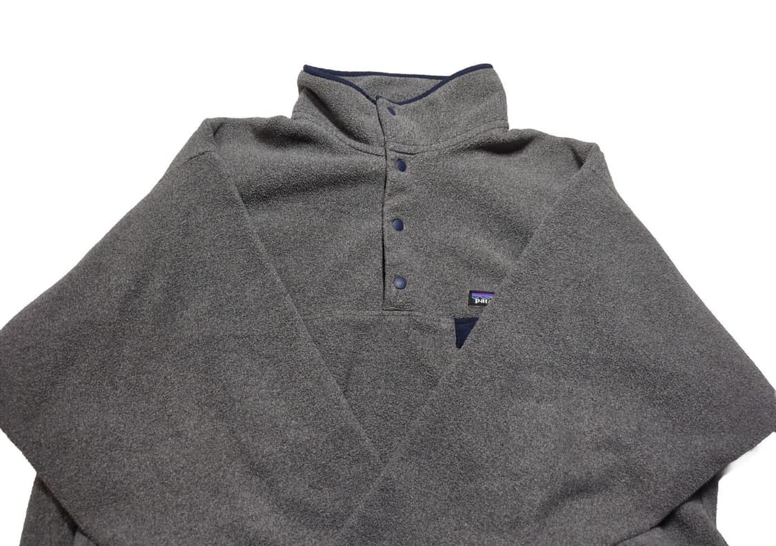 15FW 파타고니아 신칠라 스냅-T 그레이 네이비 플리스 상품이미지2