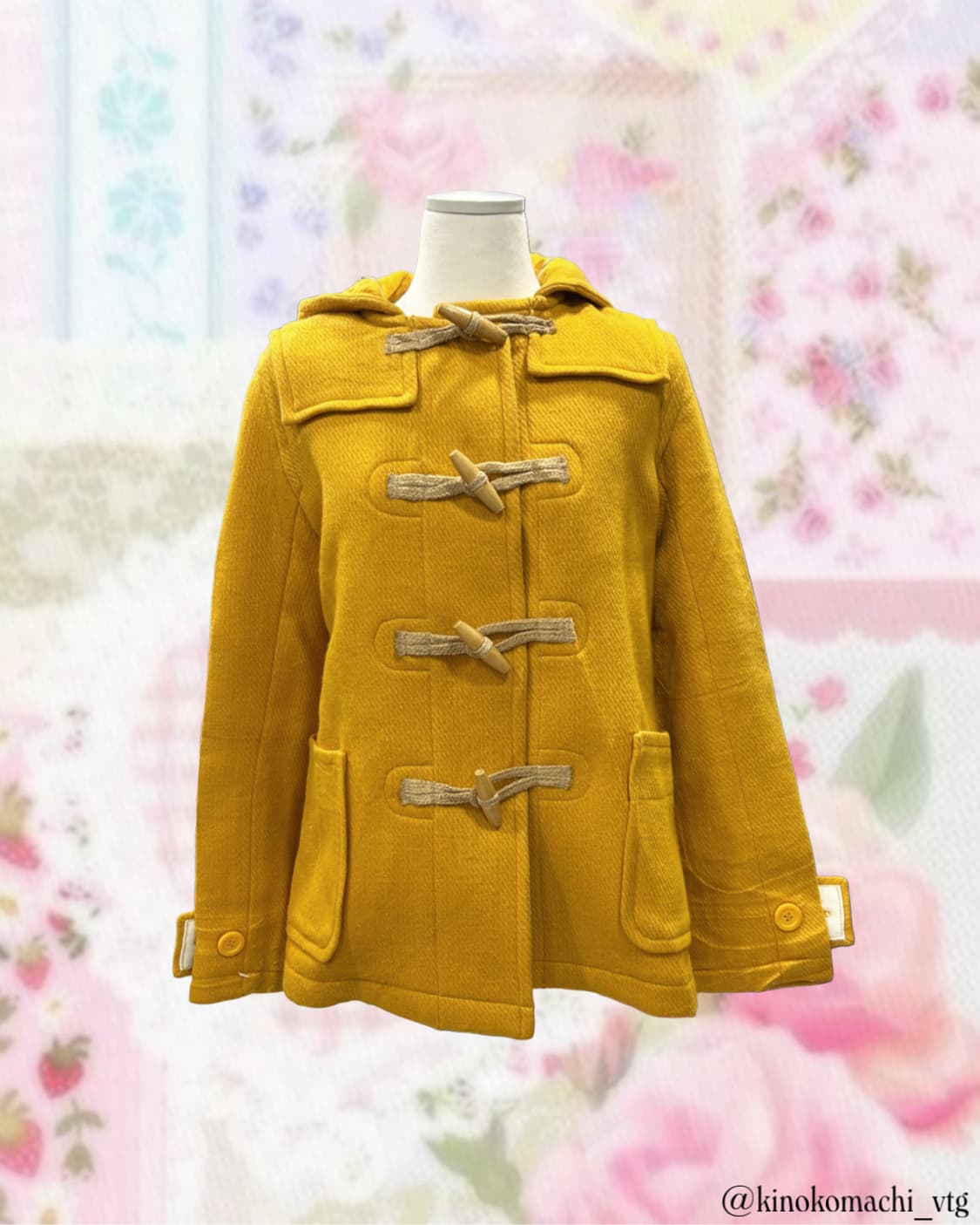 모리걸 노랑 떡볶이코트 아오이유우 곰돌이룩 상품이미지1