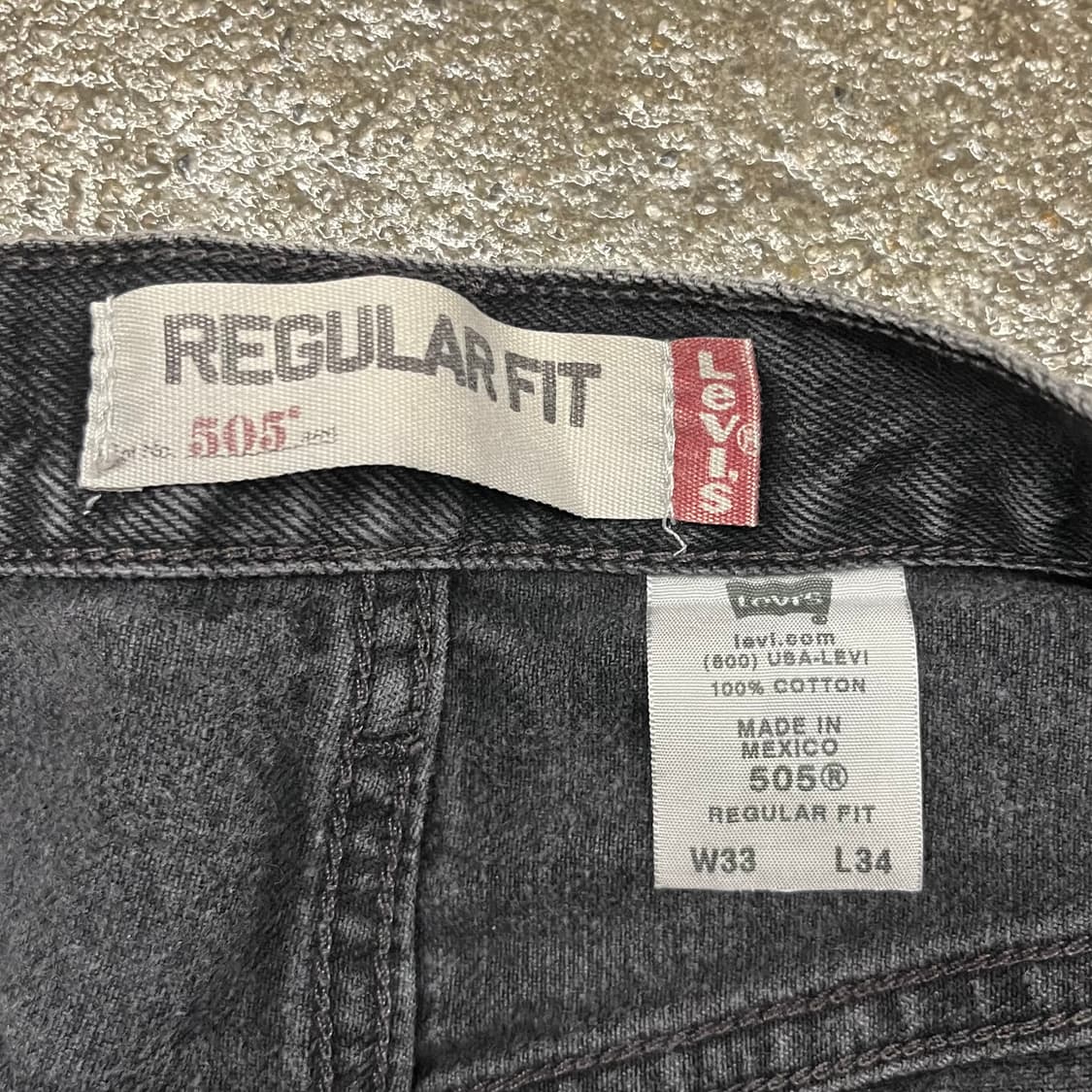 00s 리바이스505 블랙진 (32“) 상품이미지5
