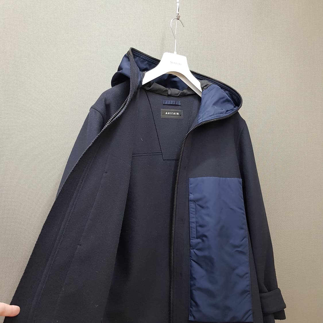 AHIRAIN 이탈리아 하이브리드 남성 후드 코트 S사이즈 상품이미지3