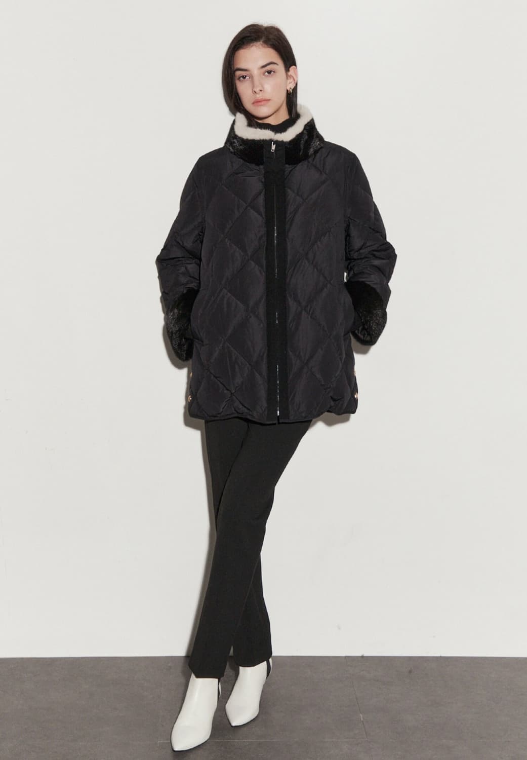 아이잗컬렉션 밍크스트리밍 구스다운 퀼팅 패딩 (최고가의 패딩) 상품이미지4