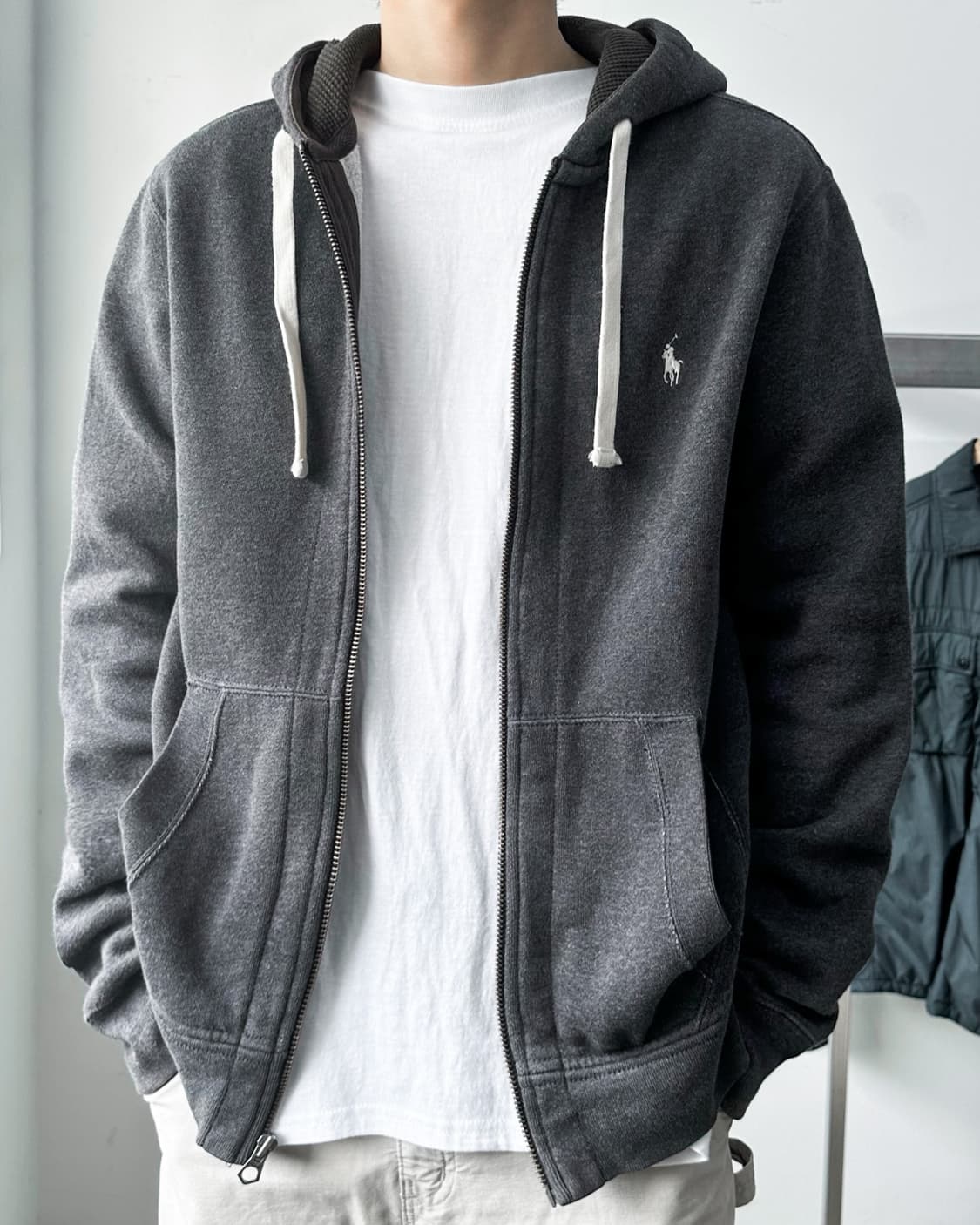 폴로 랄프로렌 베이직 포니 써멀 후드집업 상품이미지3