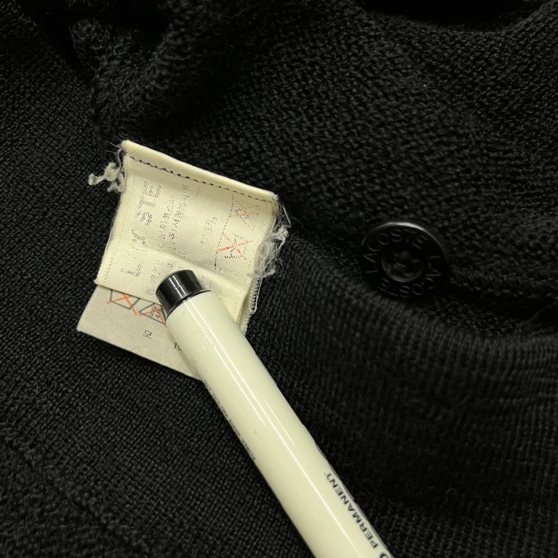 라코스테 브이넥 블랙 가디건 100 상품이미지6