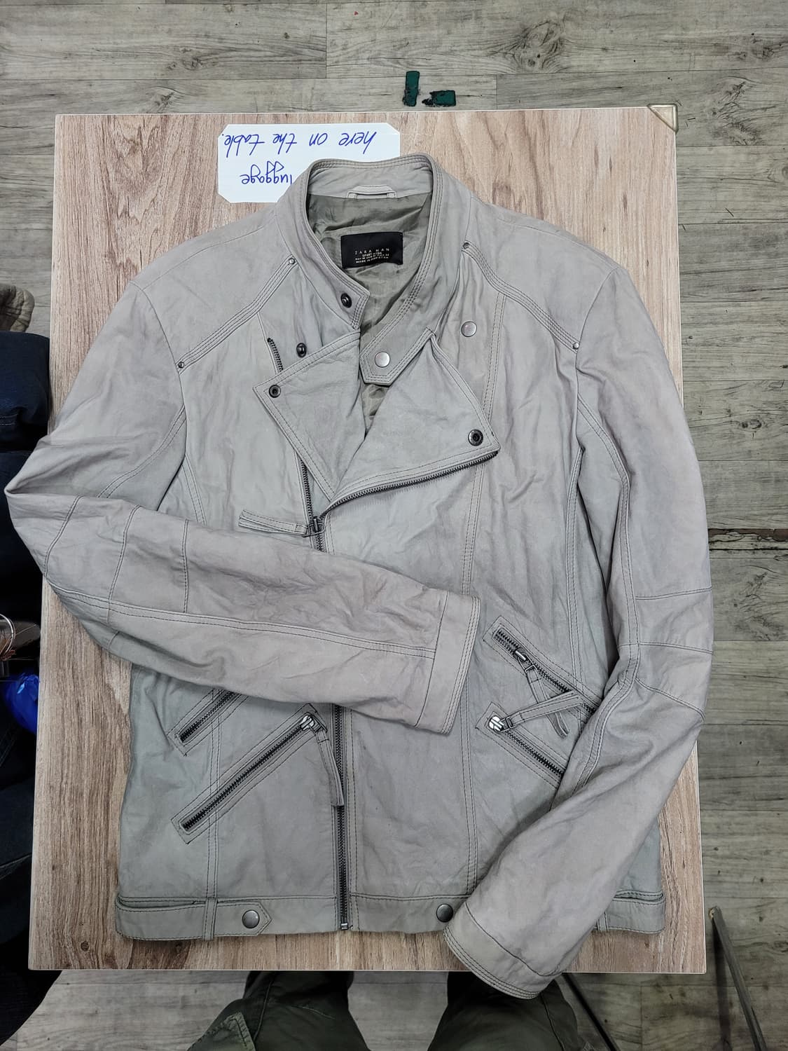 ZARA MAN 자라 가죽 라이더 자켓 상품이미지1