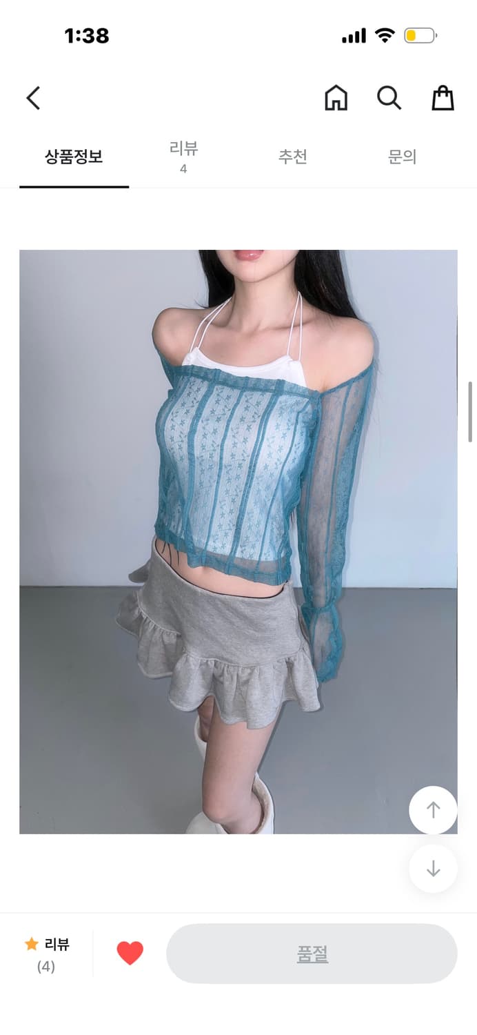 디에어타운 evelyn square lace top(4color)  상품이미지1