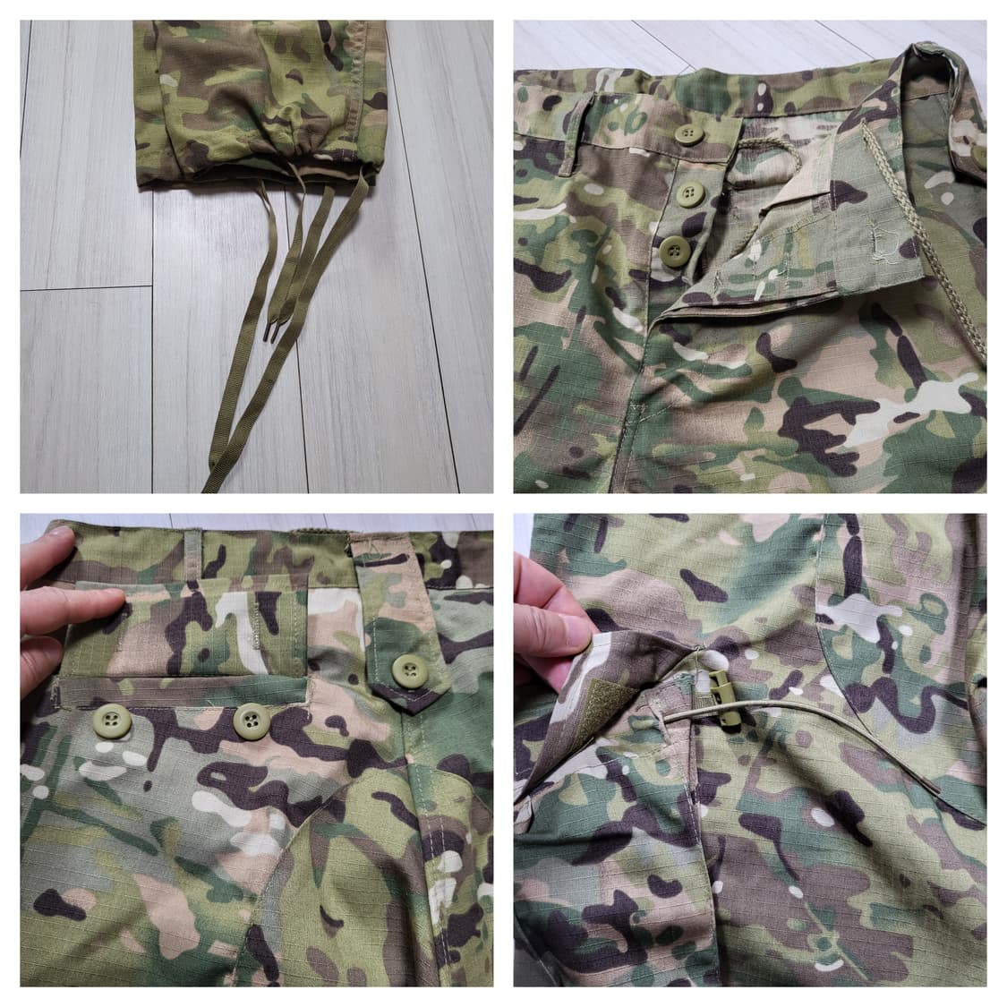 xs) us army combat 유틸리티 멀티캠 카고바지 미군 전투복 상품이미지9