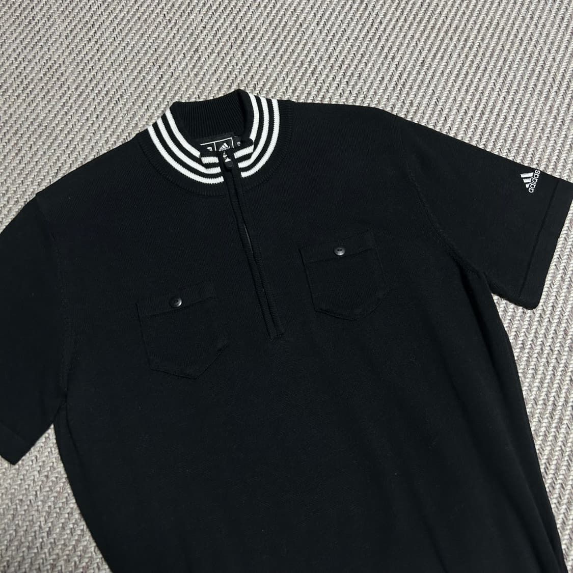 [L] adidas 아디다스 골프 우먼즈 니트 반팔 원피스 상품이미지3