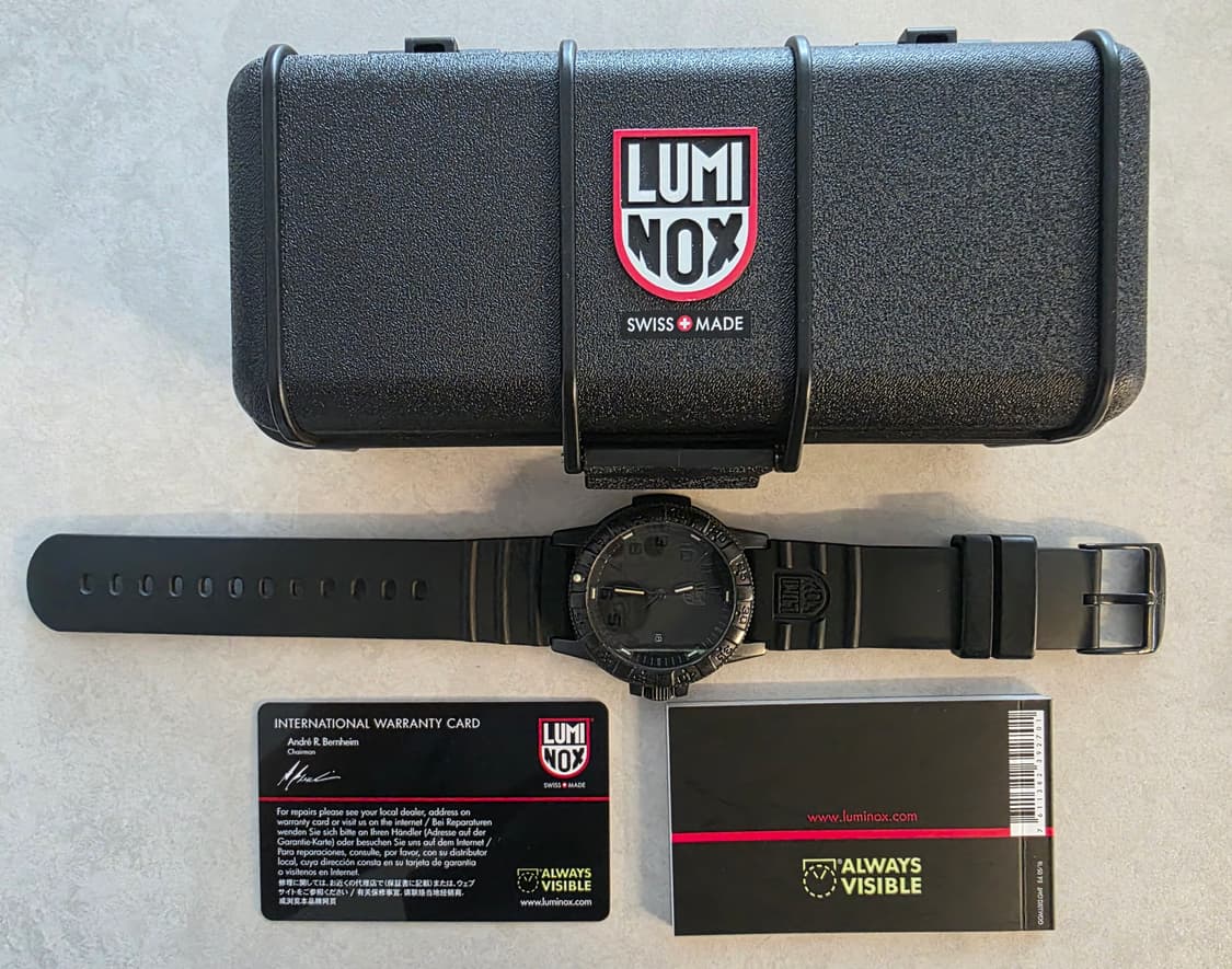 루미녹스 (LUMINOX) 블랙아웃 XS.0321.BO  (풀박스+보증서 상품이미지1