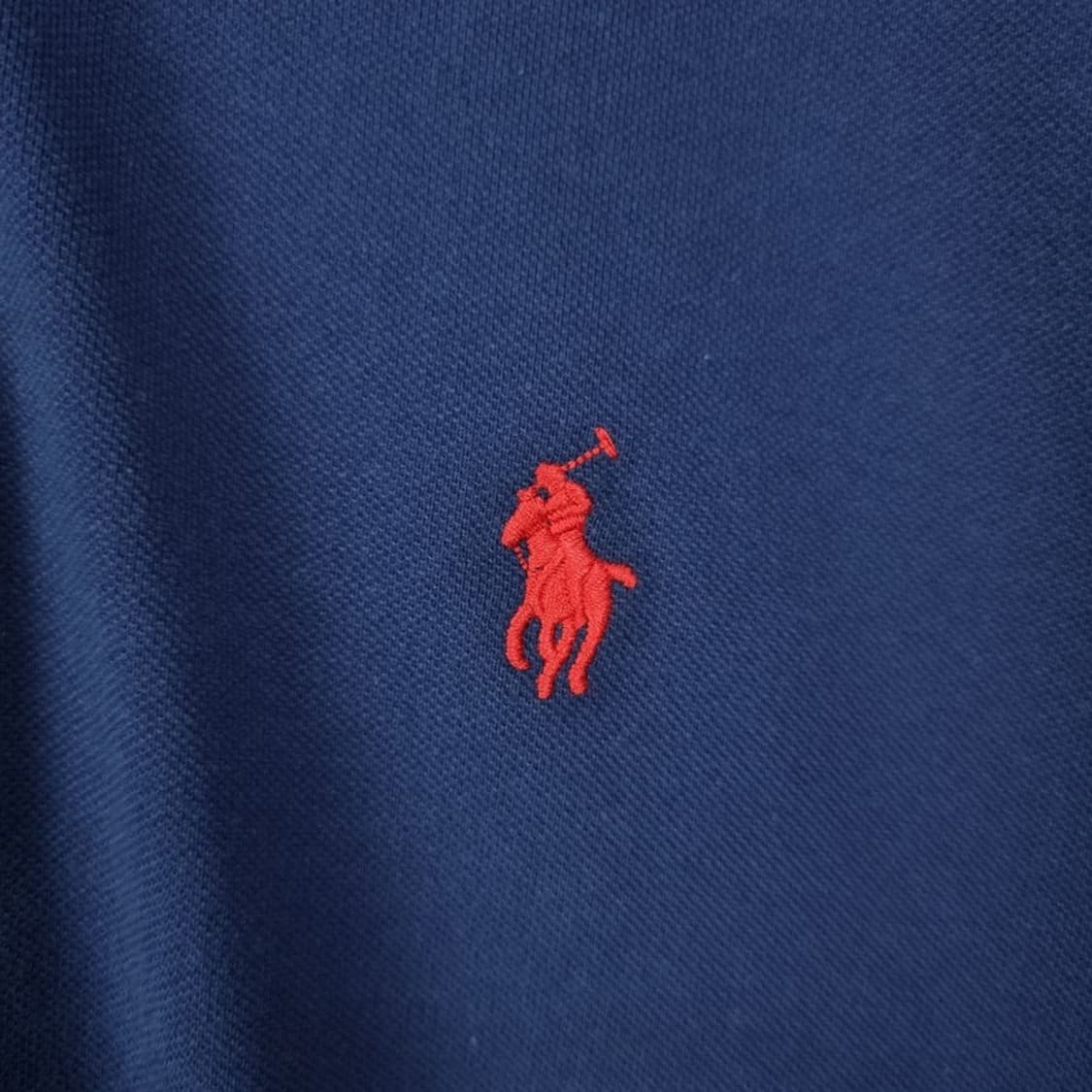 [폴로 랄프로렌] 포니 로고 자수 긴팔 카라티 네이비 M20117 상품이미지7