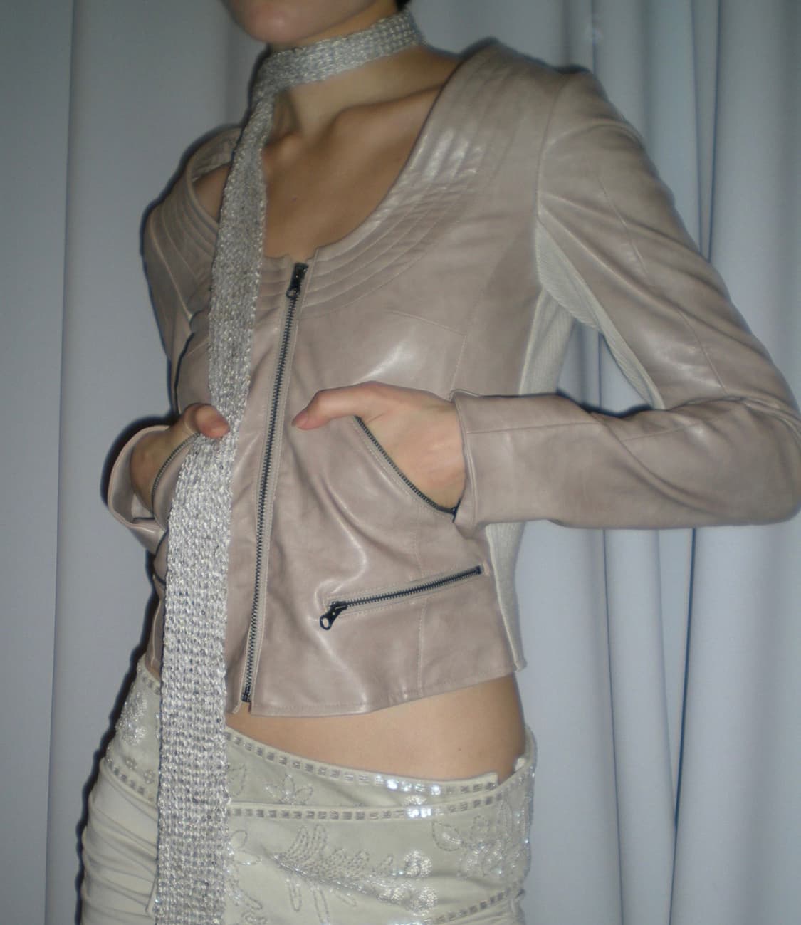 스컬프터 레더 자켓 s 상품이미지1