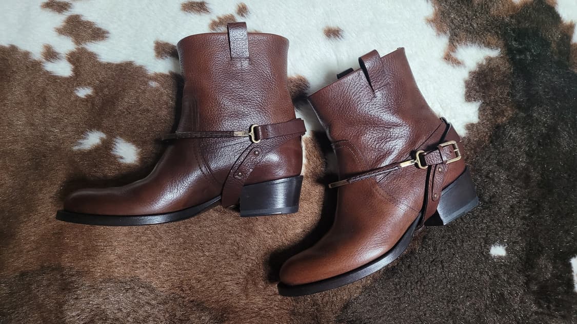 폴로 고급라인 퍼플라벨 가죽 앵글부츠 38M 상품이미지10