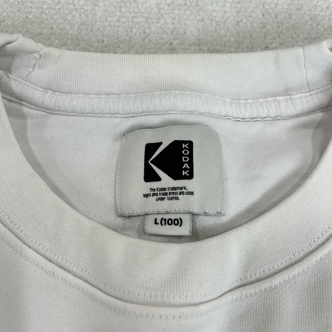 코닥 Kodak 맨투맨 화이트 L 상품이미지2