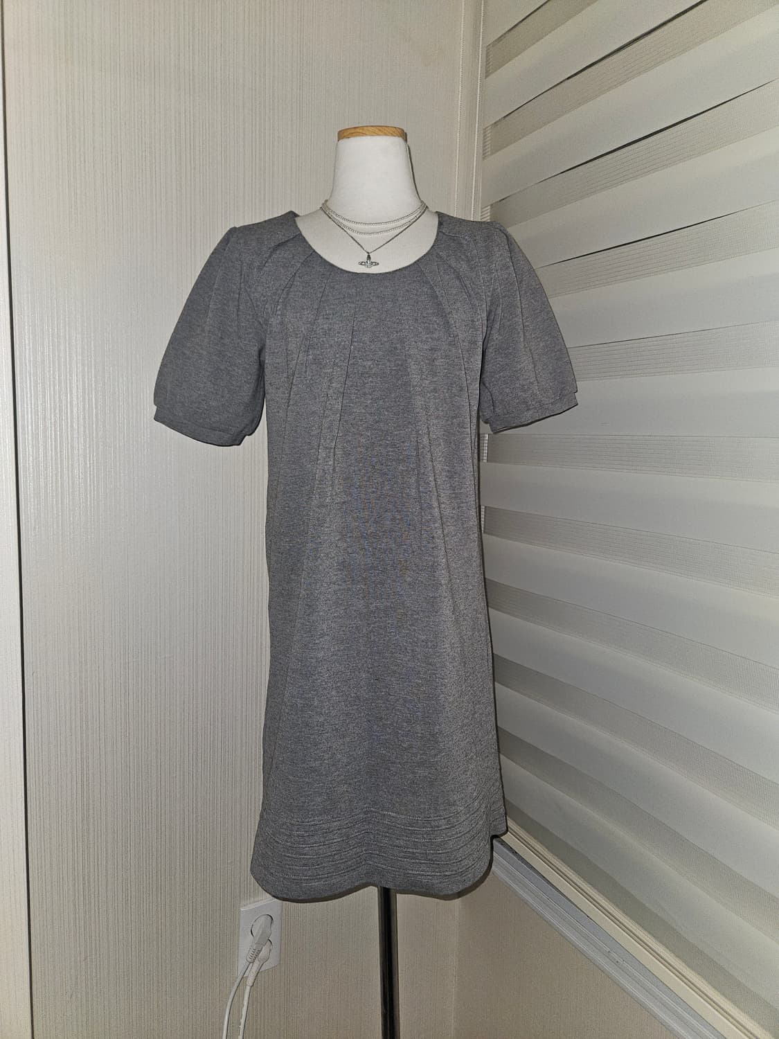 suffuse 그레이 히메 공겜여주 퍼프 원피스 상품이미지1