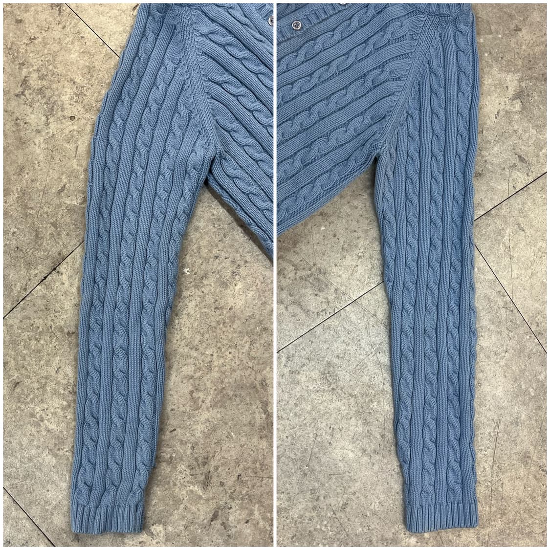 엘엘빈 꽈배기 가디건 스카이블루 S #csz2365 상품이미지7